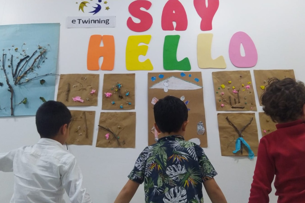 E-TWINNG İyi Oluş Projesi'nde Öğrencilerimiz ile Birlikte 'Say Hello' Dedik!